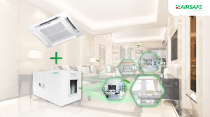 Lọc khí tổng kết hợp điều hòa âm trần